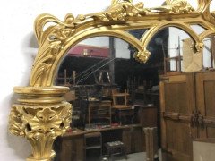 Thomas Fentham 136 the Strand a Late Georgian Gothic Revival Gilt Wall Mirror - Thumbnail 4