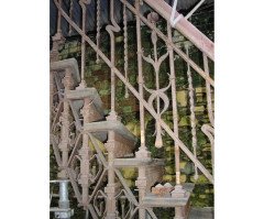 Arts & Crafts Cast & Wrought Iron Double Staircase by Eisenwerk Joly Wittenberg - Thumbnail 6