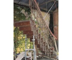 Arts & Crafts Cast & Wrought Iron Double Staircase by Eisenwerk Joly Wittenberg - Thumbnail 7