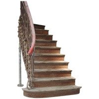Arts & Crafts Cast & Wrought Iron Double Staircase by Eisenwerk Joly Wittenberg - Thumbnail 8