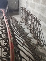 Arts & Crafts Cast & Wrought Iron Double Staircase by Eisenwerk Joly Wittenberg - Thumbnail 11