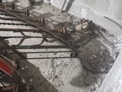 Arts & Crafts Cast & Wrought Iron Double Staircase by Eisenwerk Joly Wittenberg - Thumbnail 14
