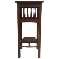 Liberty & Co attri, Walnut Plant Stand turned uprights & Removable Lower Tier - Thumbnail 4