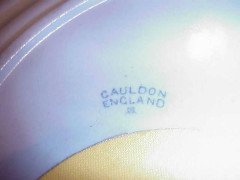 Art Nouveau Plate with Stylised Floral Hand- Painted Decoration by Cauldon - Thumbnail 3