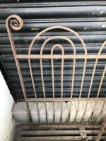 Four Georgian Wrought Iron Railing Lengths with Hand- Formed Circular End Finials - Thumbnail 10