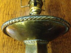 A Large Arts and Crafts Brass Table Lamp Attributed to Gordon Russell. - Thumbnail 7