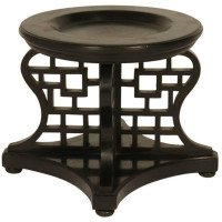 A Rare Anglo-Japanese Ebonized Ginger Jar Stand - Thumbnail 1