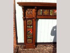 Impressive Gothic Revival Oak Fireplace Surround Attributed to Bruce Talbert - Thumbnail 7