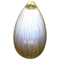 Arts and Crafts c.1900 Vaseline Glass Bullet Shade - Thumbnail 1