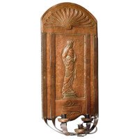 Arts and Crafts Copper Wall Sconce, Attributed to a H Mackmurdo - Thumbnail 1