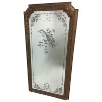 An 8'6" Tall Mirror from the Royal Albert Hall London, engraved with a Mandolin. - Thumbnail 1