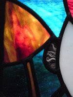 Alice in Wonderland, a Five Piece Suite of Stained and Leaded Glass Doors. - Thumbnail 18