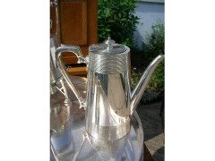 Richard Hunt. a Rare Silver Plated Six Piece Matching Tea and Coffee Service. - Thumbnail 2