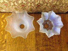 An Arts and Crafts Vaseline/ Uranium Glass Shades - Thumbnail 4