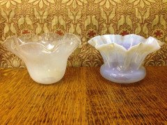 An Arts and Crafts Vaseline/ Uranium Glass Shades - Thumbnail 3