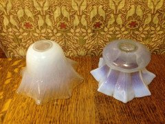 Arts and Crafts Vaseline/Uranium Glass Shades c.1900 - Thumbnail 2