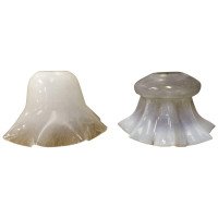 Arts and Crafts Vaseline/Uranium Glass Shades c.1900 - Thumbnail 1