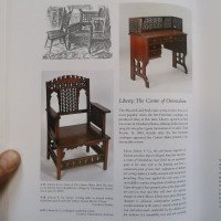 Liberty & Co a Moorish Walnut Armchair with Mashrabiya Turned Details Throughout - Thumbnail 2