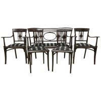 Josef Hoffmann in the Style Of. A Secessionist Five-Piece Bentwood Salon Set