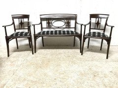 Josef Hoffmann in the Style Of. a Secessionist Five- Piece Bentwood Salon Set - Thumbnail 2