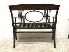 Josef Hoffmann in the Style Of. a Secessionist Five- Piece Bentwood Salon Set - Thumbnail 10