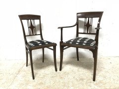 Josef Hoffmann in the Style Of. a Secessionist Five- Piece Bentwood Salon Set - Thumbnail 12
