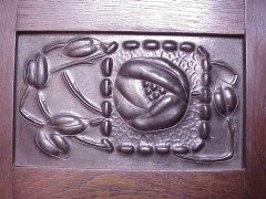 E. A. Taylor, attributed. Made by Wylie & Lochhead. An Arts & Crafts Oak Hallstand - Thumbnail 7