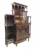 E W Godwin Attributed by Collinson & Lock Rosewood Cabinet, London Stamped 7784 - Thumbnail 2