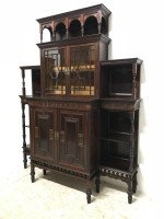 E W Godwin Attributed by Collinson & Lock Rosewood Cabinet, London Stamped 7784 - Thumbnail 3