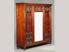Bruce Talbert for Gillow. a Walnut, Amboyna, Ebonized and Gilt Bedroom Suite. - Thumbnail 2