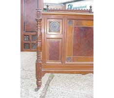 Bruce Talbert for Gillow and Co. – Walnut Amboyna Ebonised Gilt Bedroom Suite - Thumbnail 15