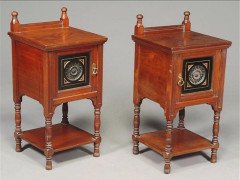 Bruce Talbert for Gillow. a Walnut, Amboyna, Ebonized and Gilt Bedroom Suite. - Thumbnail 17