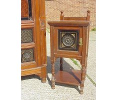 Bruce Talbert for Gillow and Co. – Walnut Amboyna Ebonised Gilt Bedroom Suite - Thumbnail 18