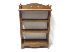 Liberty & Co Attributed, an Arts & Crafts Oak Bookcase with floral cut-outs - Thumbnail 4