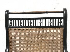 E W Godwin. An Anglo-Japanese Ebonized Beech and Caned Armchair - Thumbnail 12