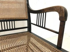 E W Godwin. An Anglo-Japanese Ebonized Beech and Caned Armchair - Thumbnail 14