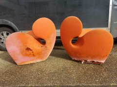 Ron Arad Circa 1991, Four Soft Big Heavy Orange Armchairs Made by Moroso, Italy - Thumbnail 11