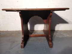 George Jack for Morris and Co (attributed). an Exceptional Arts and Crafts Quarter Sawn Oak Library Table/double Desk - Thumbnail 13