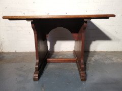 George Jack for Morris and Co (attributed). an Exceptional Arts and Crafts Quarter Sawn Oak Library Table/double Desk - Thumbnail 14