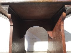 George Jack for Morris and Co (attributed). an Exceptional Arts and Crafts Quarter Sawn Oak Library Table/double Desk - Thumbnail 15