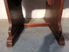 George Jack for Morris and Co (attributed). an Exceptional Arts and Crafts Quarter Sawn Oak Library Table/double Desk - Thumbnail 16