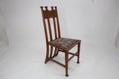 George Montague Ellwood. Made by J. S. Henry. a Set of Ten Arts and Crafts Oak Dining Chairs - Thumbnail 3