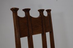 George Montague Ellwood. Made by J. S. Henry. a Set of Ten Arts and Crafts Oak Dining Chairs - Thumbnail 7
