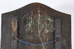Margaret Gilmour Arts & Crafts Brass Wall Sconce with Stylized Floral Decoration - Thumbnail 3