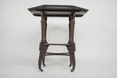 Jas Shoolbred Aesthetic Movement Walnut Octagonal Center Table - Thumbnail 1
