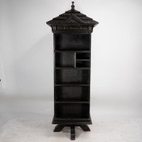 Seymour Easton. a Gothic Revival Ebonized Tabard Inn Library Revolving Bookcase. - Thumbnail 1