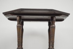 Jas Shoolbred Aesthetic Movement Walnut Octagonal Center Table - Thumbnail 5