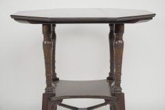 Jas Shoolbred Aesthetic Movement Walnut Octagonal Center Table - Thumbnail 7