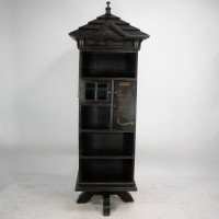 Seymour Easton. a Gothic Revival Ebonized Tabard Inn Library Revolving Bookcase. - Thumbnail 6