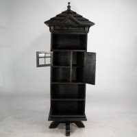 Seymour Easton. a Gothic Revival Ebonized Tabard Inn Library Revolving Bookcase. - Thumbnail 7
